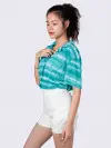 Button Up Print Shirt - Green (zoom picture)