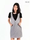 Lacey Overall Dress-Gray (zoom picture)