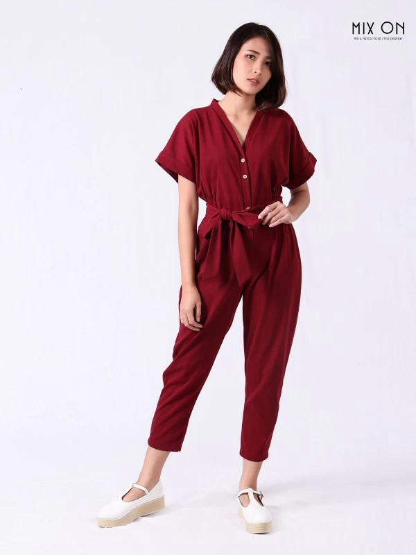 Dolly Smock Side Tie Jumpsuit