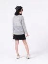 Heart Jacquard Cardigan-Grey (zoom picture)