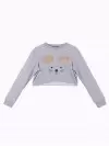 Vicky Long Sleeve Cropped Top - Rat (zoom picture)