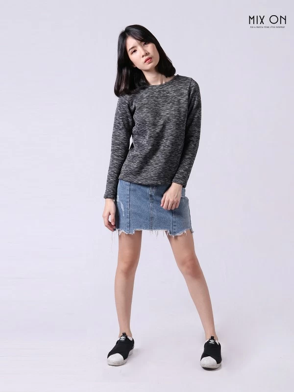 Janis Lace Up Long Sleeve Top