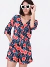Chinese Rose Flare Romper (zoom picture)
