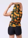 Floral Open Side Hoodie-Yellow (zoom picture)