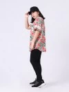 Floral V Neck Button Up Top (zoom picture)