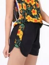 Floral Side Running Shorts - Yellow (zoom picture)