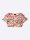 Suri Cropped Floral Back Cut Out Top (zoom picture)