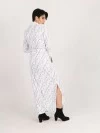 Marble Print Button Up Maxi Dress (zoom picture)