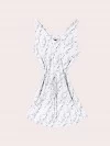 Marble Print Tie Waist Dress (zoom picture)