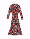 Floral Print Button Up Maxi Dress (zoom picture)