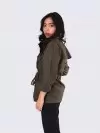 Oversized Drawstring Trench Jacket (zoom picture)