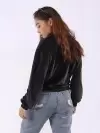 Priya Front Zip Velvet Jacket (zoom picture)