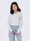 Nena Oblique Button Up Shirt (zoom picture)