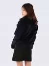 Tiara Long sleeve button up jacket - Navy (zoom picture)