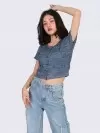 Cami Ribbed Button Up Top (zoom picture)