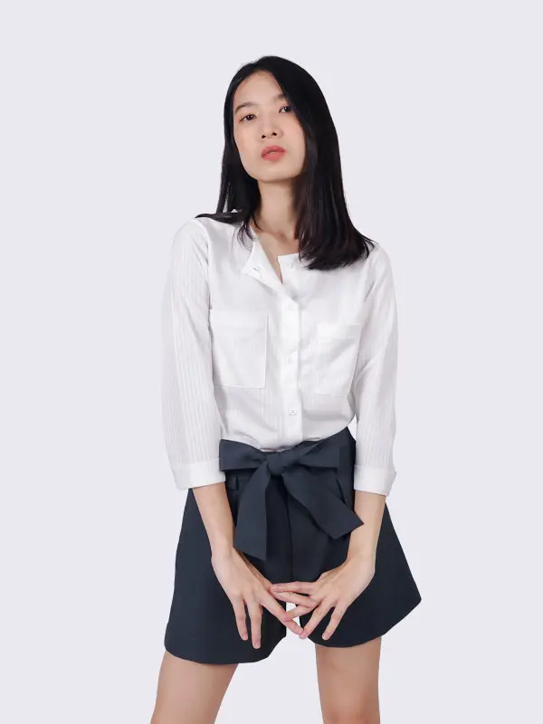Sonya Twin Pocket Button Up Top